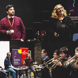 Collage of activities at the Open Forum